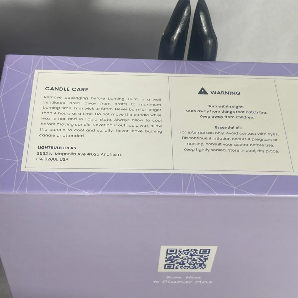 Yogi Lavender Candle & Crystals Harmony Set Soy Aromatherapy Gift Box